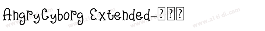 AngryCyborg Extended字体转换